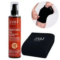 Набор: масло Пейн Колм 200 мл и наколенник, Джива Аюрведа; Combo Of Pain Calm Oil 200 ml with Free Knee Cap, Jiva Ayurveda